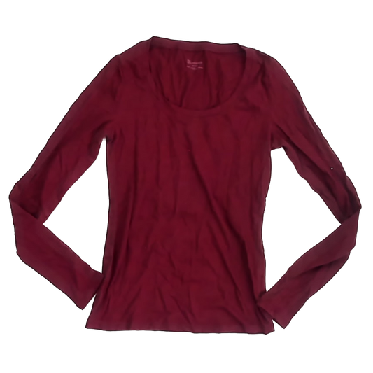 No Boundaries Girls Maroon Long Sleeve T-Shirt Size: Adult XS Maroon