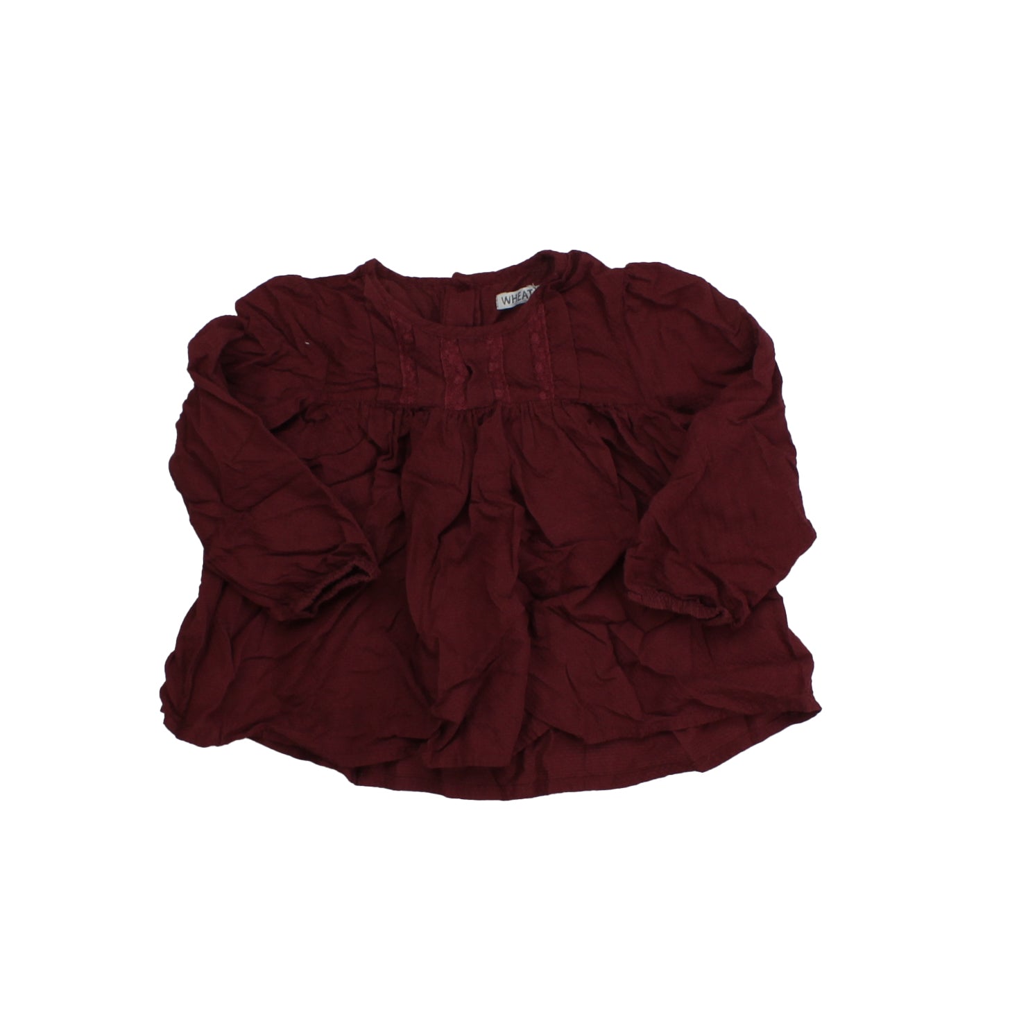 Wheat Girls Maroon Blouse Size: 2T Maroon