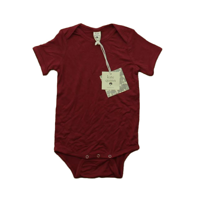 Kate Quinn Organics Girls Maroon Onesie Size: 12-18 Months