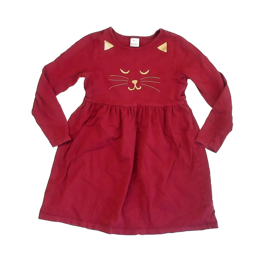 Hanna Andersson Girls Maroon Dress Size: 8 Years Maroon