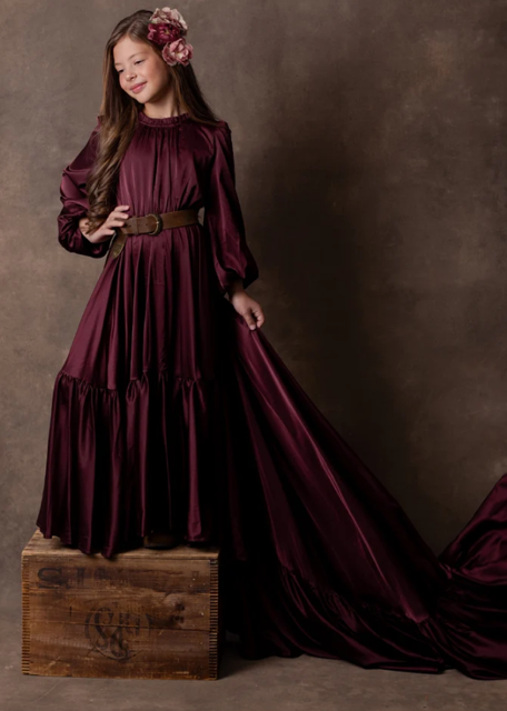 Joyfolie Girls Maroon Special Occasion Dress Size: 10 Maroon