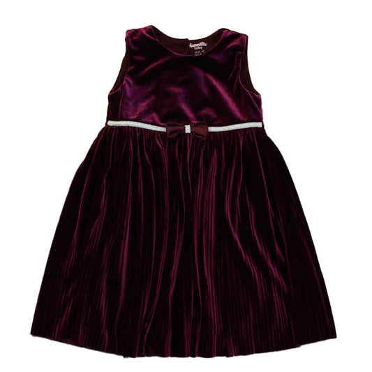 Nanette Kids Girls Maroon Dress Size: 4T Maroon
