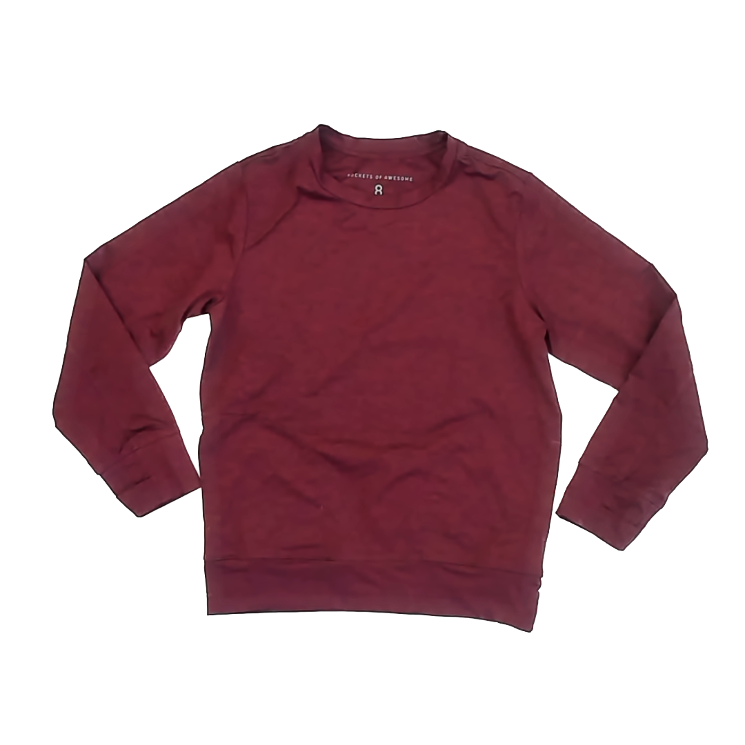 Rockets Of Awesome Boys Maroon Athletic Top Size: 8 Years Maroon