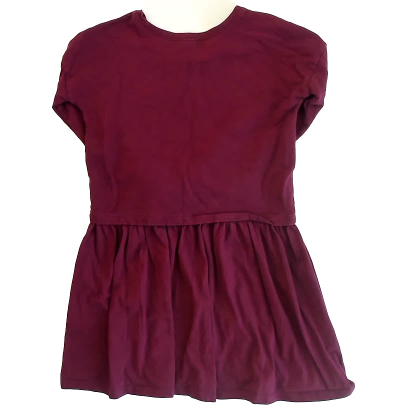 Tea Collection Girls Maroon Dress Size: 8 Years Maroon