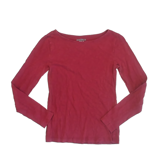 J.Crew Girls Maroon Long Sleeve T-Shirt Size: Adult S Maroon