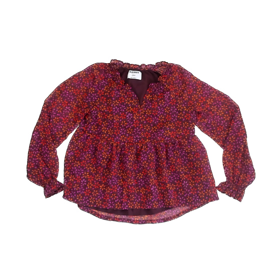 Old Navy Girls Maroon Blouse Size: 10-12 Years Maroon
