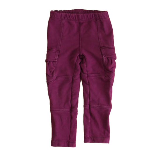 Tea Unisex Maroon Casual Pants Size: 3T