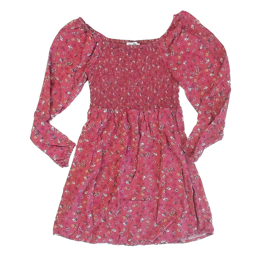 Sugar & Jade Girls Mauve Floral Dress Size: 12-14 Years Mauve Floral