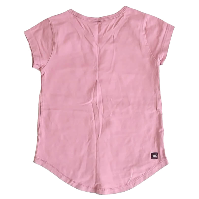 Tea Collection Girls Mauve Floral T-Shirt Size: 4T Mauve Floral