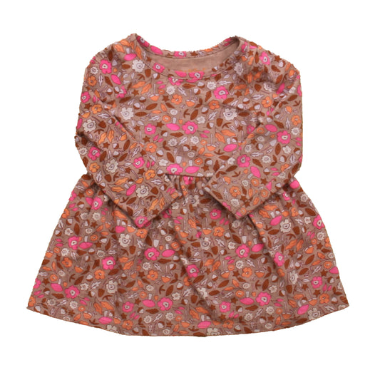 Cat & Jack Girls Mauve | Floral Long Sleeve Shirt Size: 12 Months Mauve | Floral