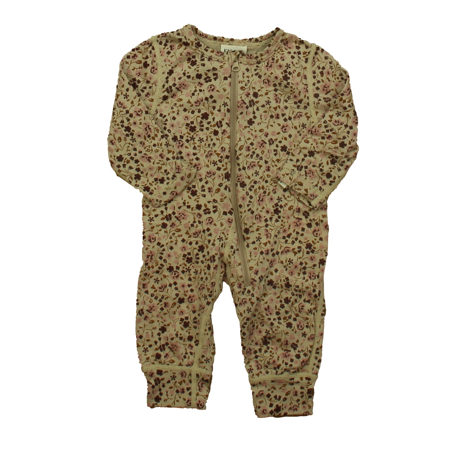 Kuling Girls Mauve Floral 1-piece Non-footed Pajamas Size: 3 Months Mauve Floral