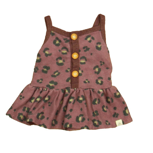Lulu & Roo Girls Mauve Leopard Tank Top Size: 12-18 Months Mauve Leopard