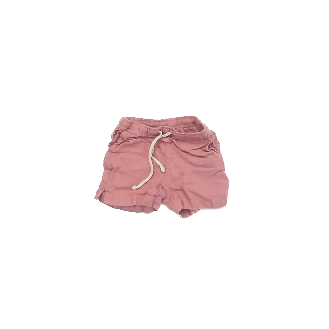 Alex Crane Boys Mauve Linen Cargo Shorts Size: 5-6 Years * Mauve Linen