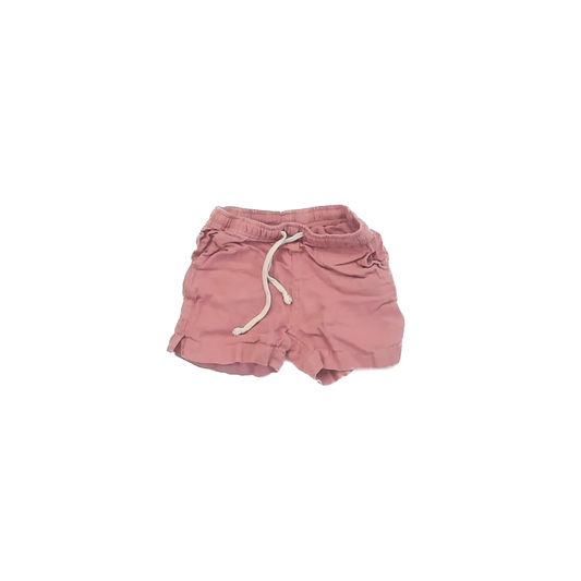 Alex Crane Boys Mauve Linen Cargo Shorts Size: 5-6 Years * Mauve Linen