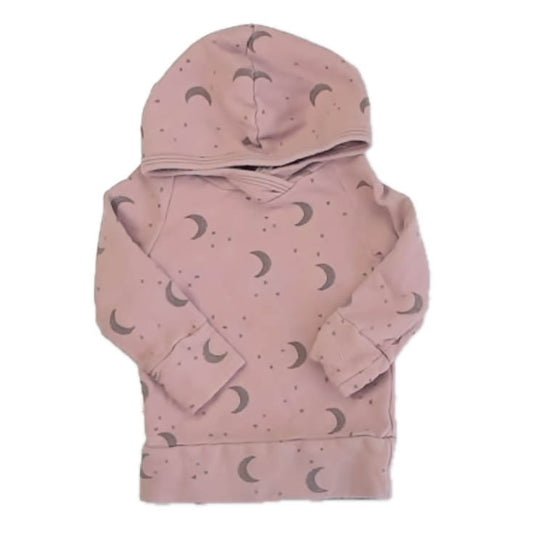 Childhood Girls Mauve Moons Hoodie Size: 6-12 Months Mauve Moons