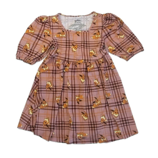 Pokemon Girls Mauve Plaid Dress Size: 8 Years Mauve Plaid