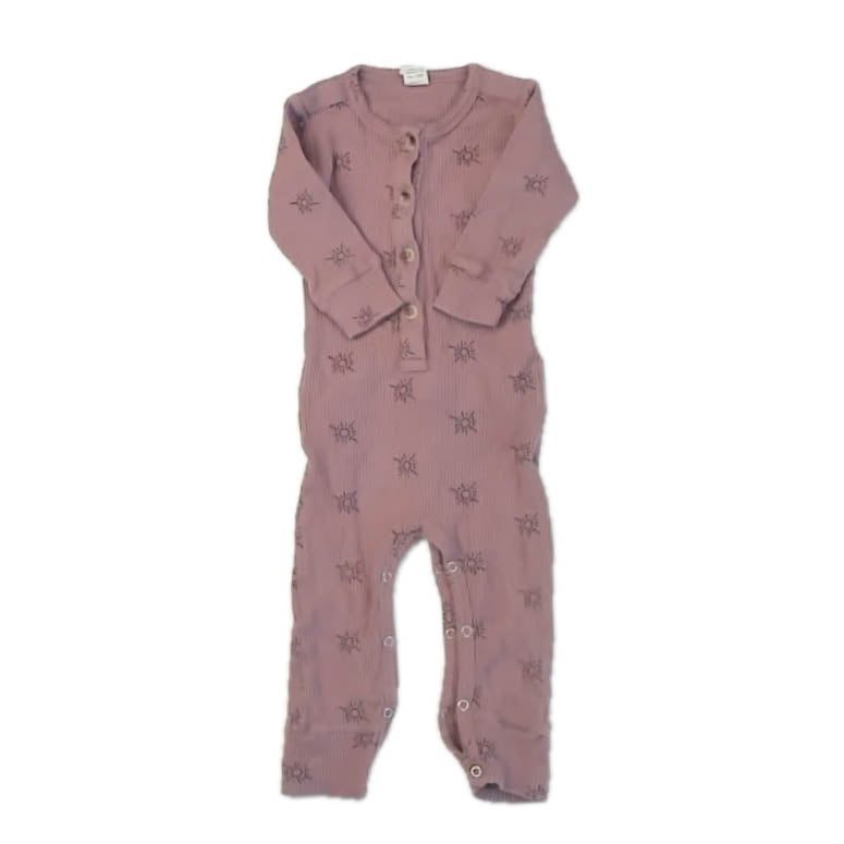 Kate Quinn Girls Mauve Suns Long Sleeve Outfit Size: 12-18 Months Mauve Suns