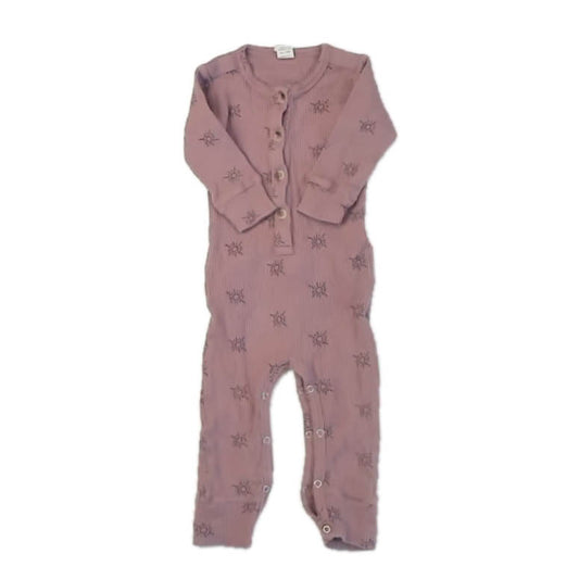 Kate Quinn Girls Mauve Suns Long Sleeve Outfit Size: 12-18 Months Mauve Suns