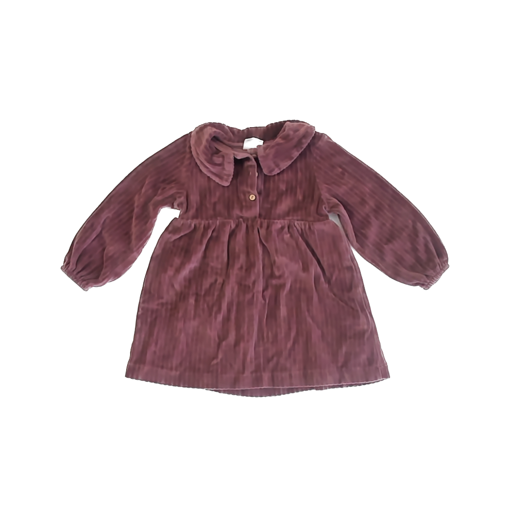Zara Girls Mauve Dress Size: 18-24 Months Mauve