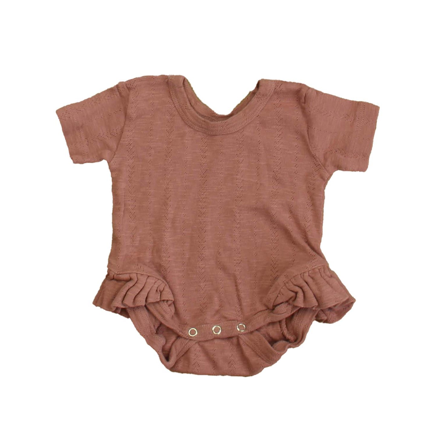 Kate Quinn Organics Girls Mauve Romper Size: 3-6 Months