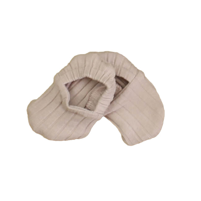 Kate Quinn Organics Unisex Mauve Booties Size: 0-3 Months Mauve