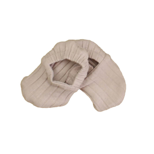 Kate Quinn Organics Unisex Mauve Booties Size: 0-3 Months Mauve