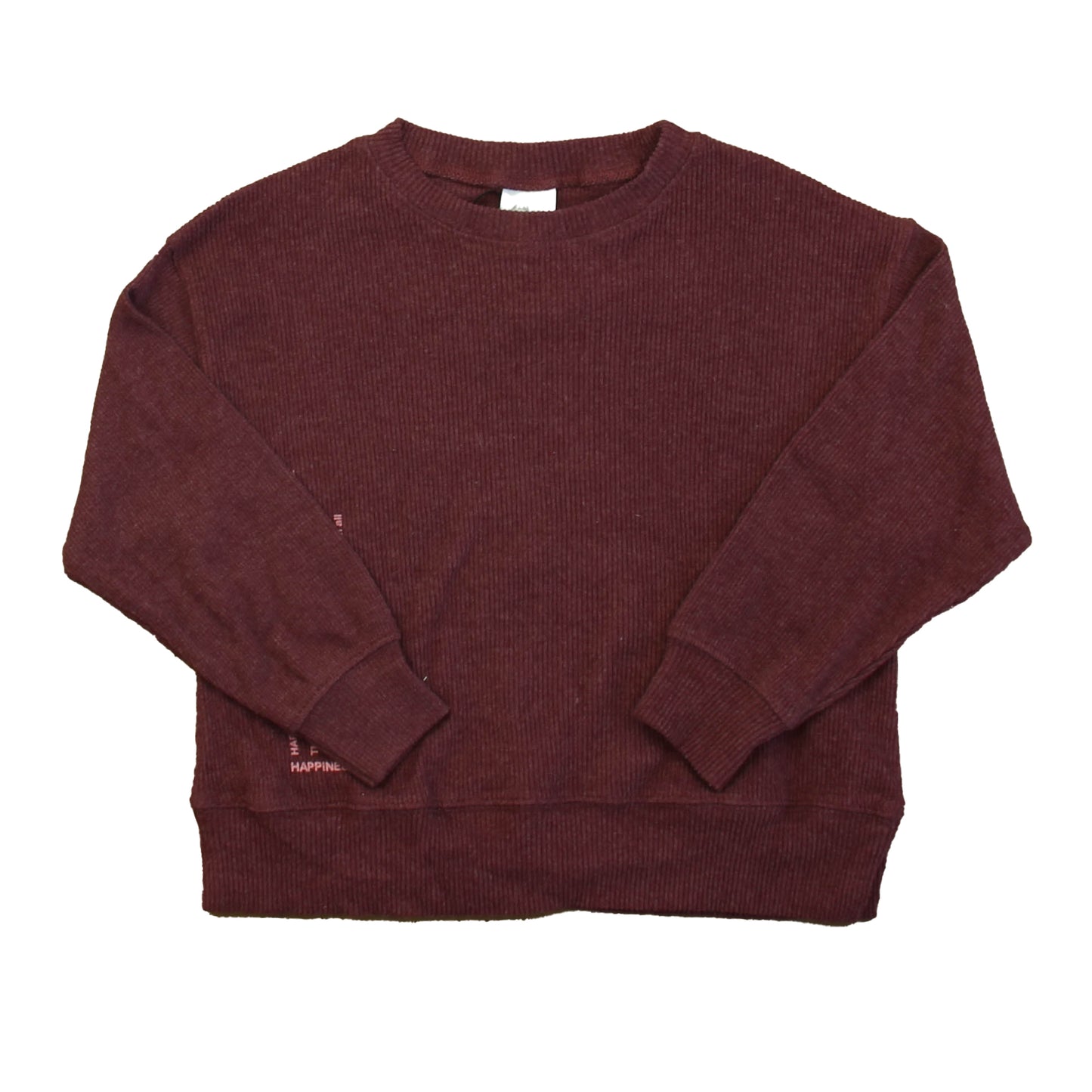 Zara Girls Burgundy Long Sleeve Shirt Size: 6 Years