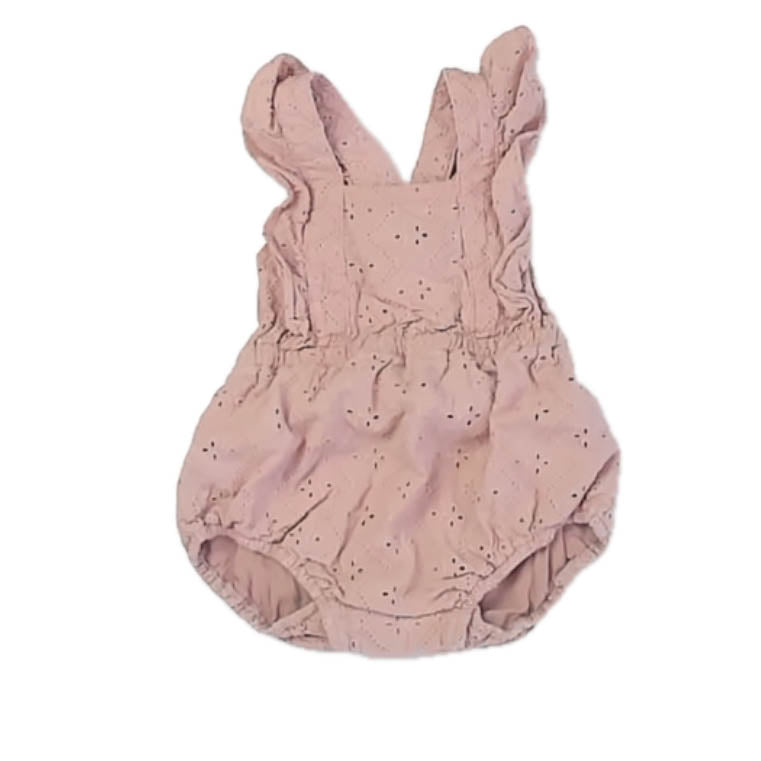 Noralee Girls Mauve Romper Size: 6 Months Mauve