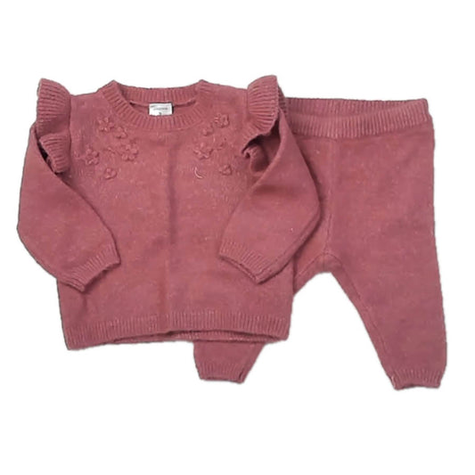 Nordstrom Girls Mauve Apparel Sets Size: 3 Months Mauve