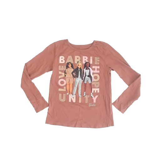 Barbie Girls Mauve Long Sleeve T-Shirt Size: S 6-7 Years Mauve