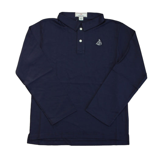 Classic Prep Boys Medieval Blue Rugby Shirt Size: 6-9 Months Medieval Blue