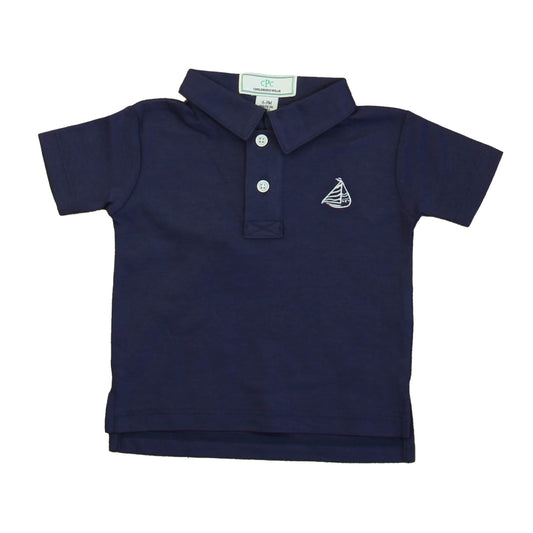 Classic Prep Boys Medieval Blue Polo Shirt Size: 6-9 Months Medieval Blue