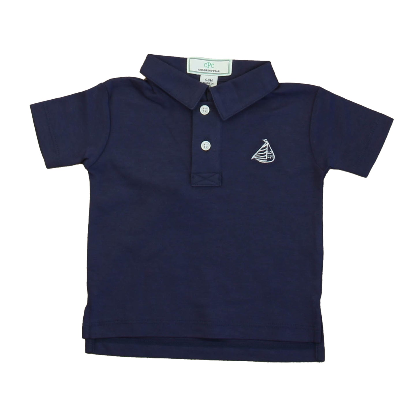 Classic Prep Boys Medieval Blue Polo Shirt Size: 6-9 Months Medieval Blue