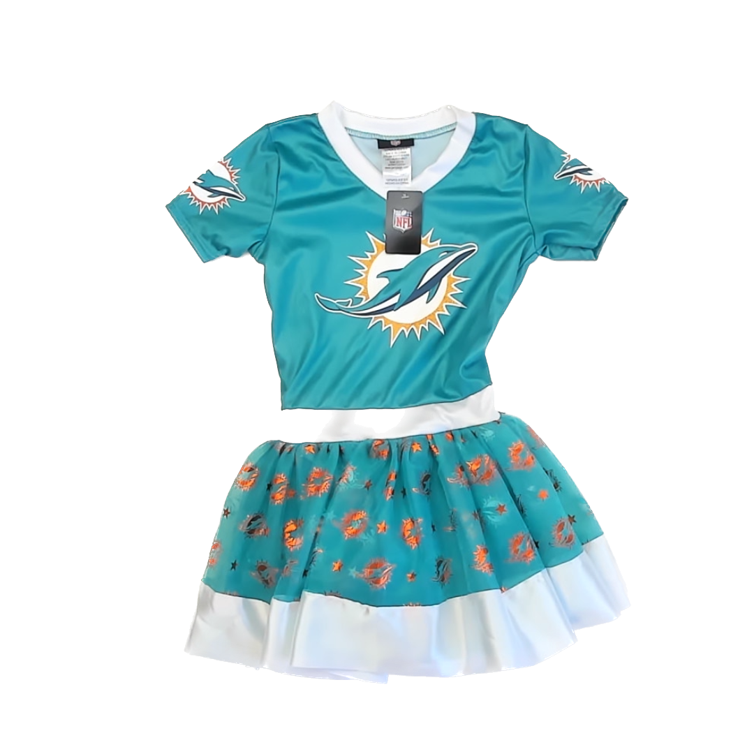 NFL Girls Miami Dolphins Dress Size: S Miami Dolphins