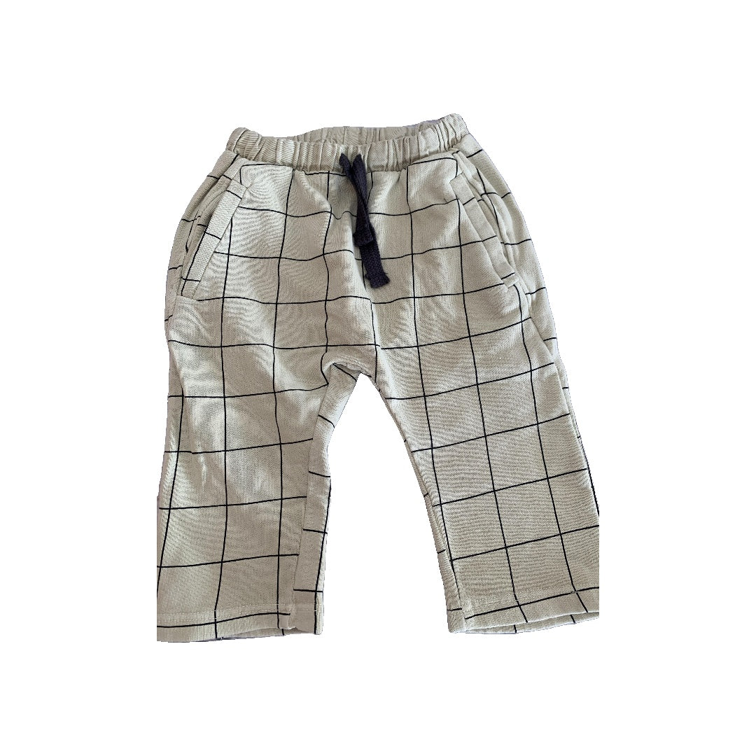 Zara Boys Mint | Black | Check Pants Size: 9-12 Months Mint | Black | Check