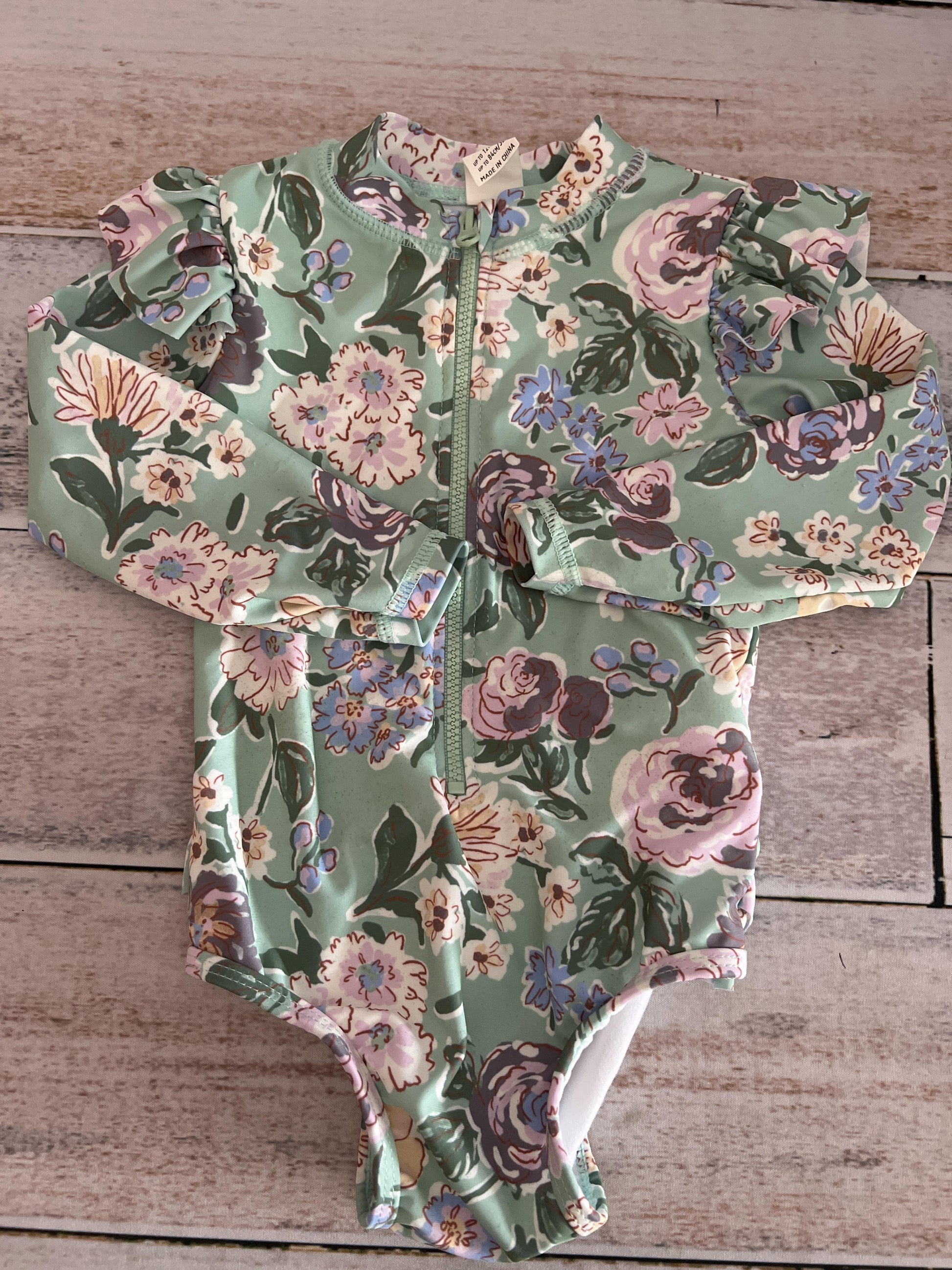 Cotton:on Kids Girls Mint | Flowers Swimwear Size: 12-18 months Mint | Flowers
