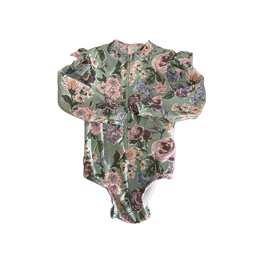 Cotton:on Kids Girls Mint | Flowers Swimwear Size: 12-18 months Mint | Flowers