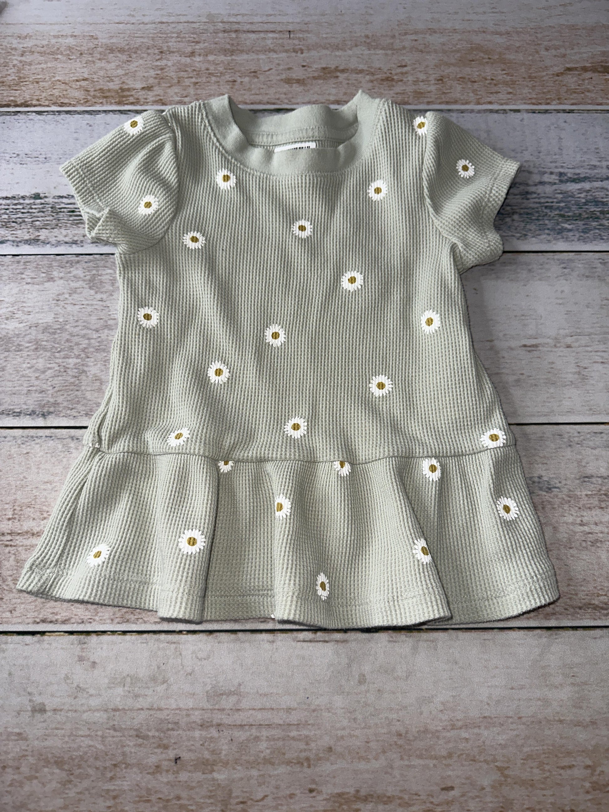 Cat & Jack Girls Mint | Flowers T-Shirt Size: 18 months Mint | Flowers