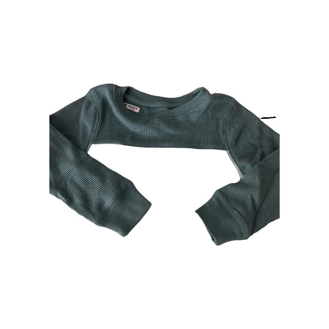 Cat & Jack Unisex Mint | Forest Green Long Sleeve Shirt Size: 3T Mint | Forest Green
