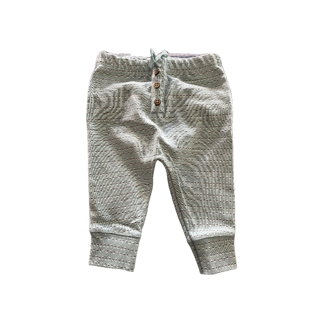 Oliver & Rain Girls Mint | Geometric Pants Size: 6 months Mint | Geometric