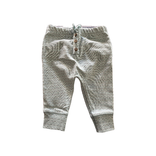 Oliver & Rain Girls Mint | Geometric Pants Size: 6 months Mint | Geometric