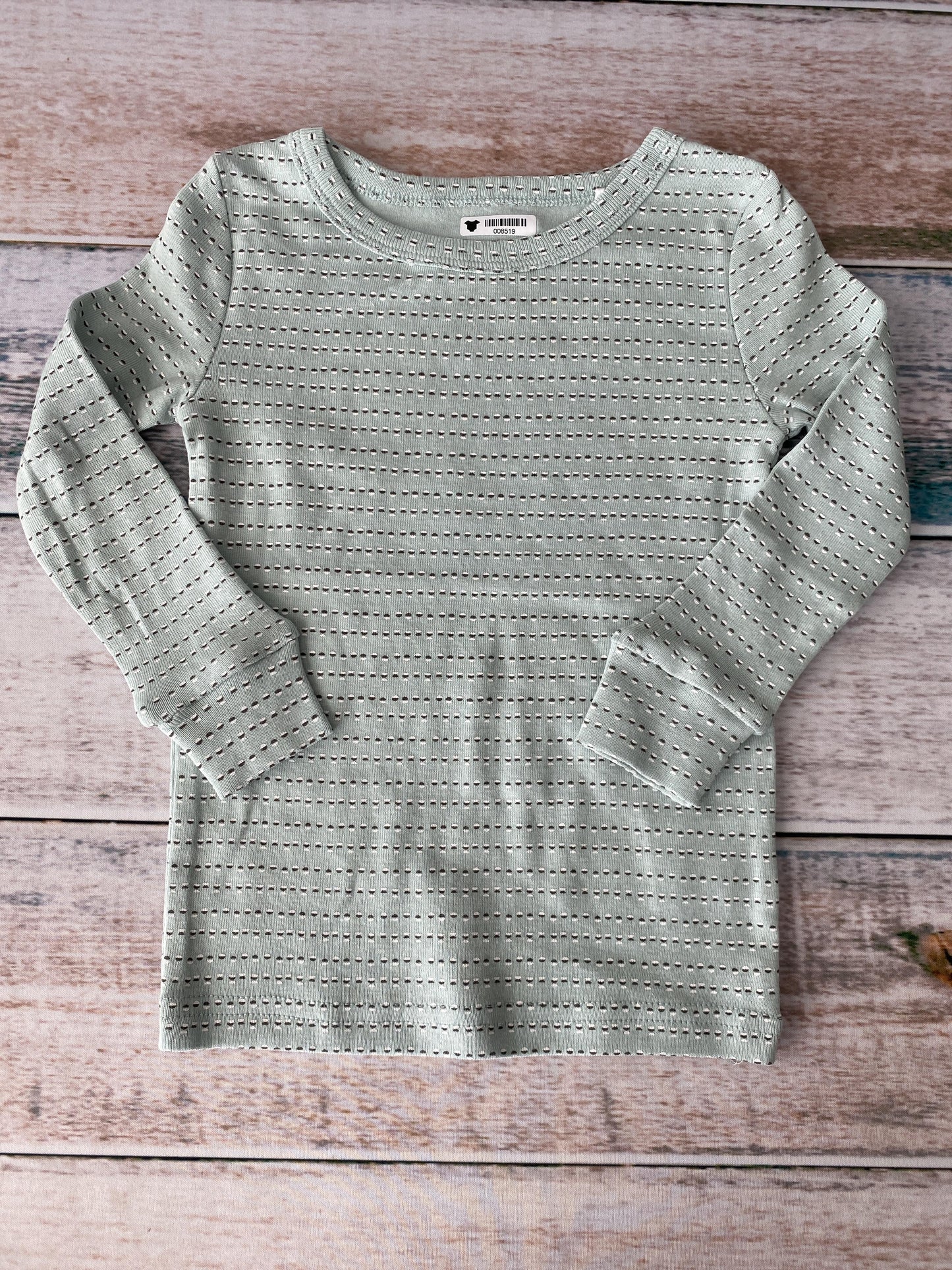 Oliver & Rain Unisex Mint | Geometric Pajamas Size: 24 months Mint | Geometric
