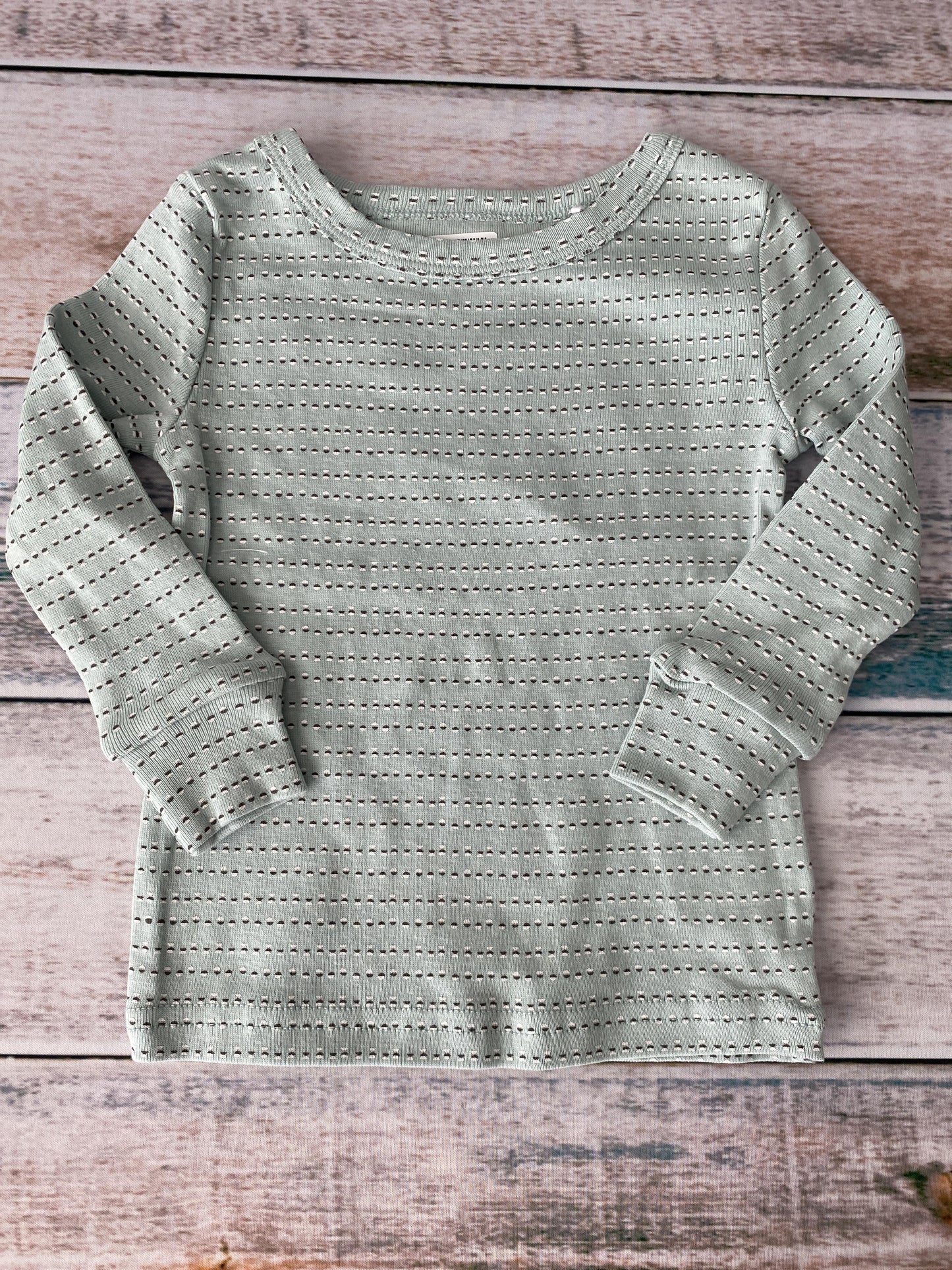 Oliver & Rain Unisex Mint | Geometric Pajamas Size: 18 months Mint | Geometric
