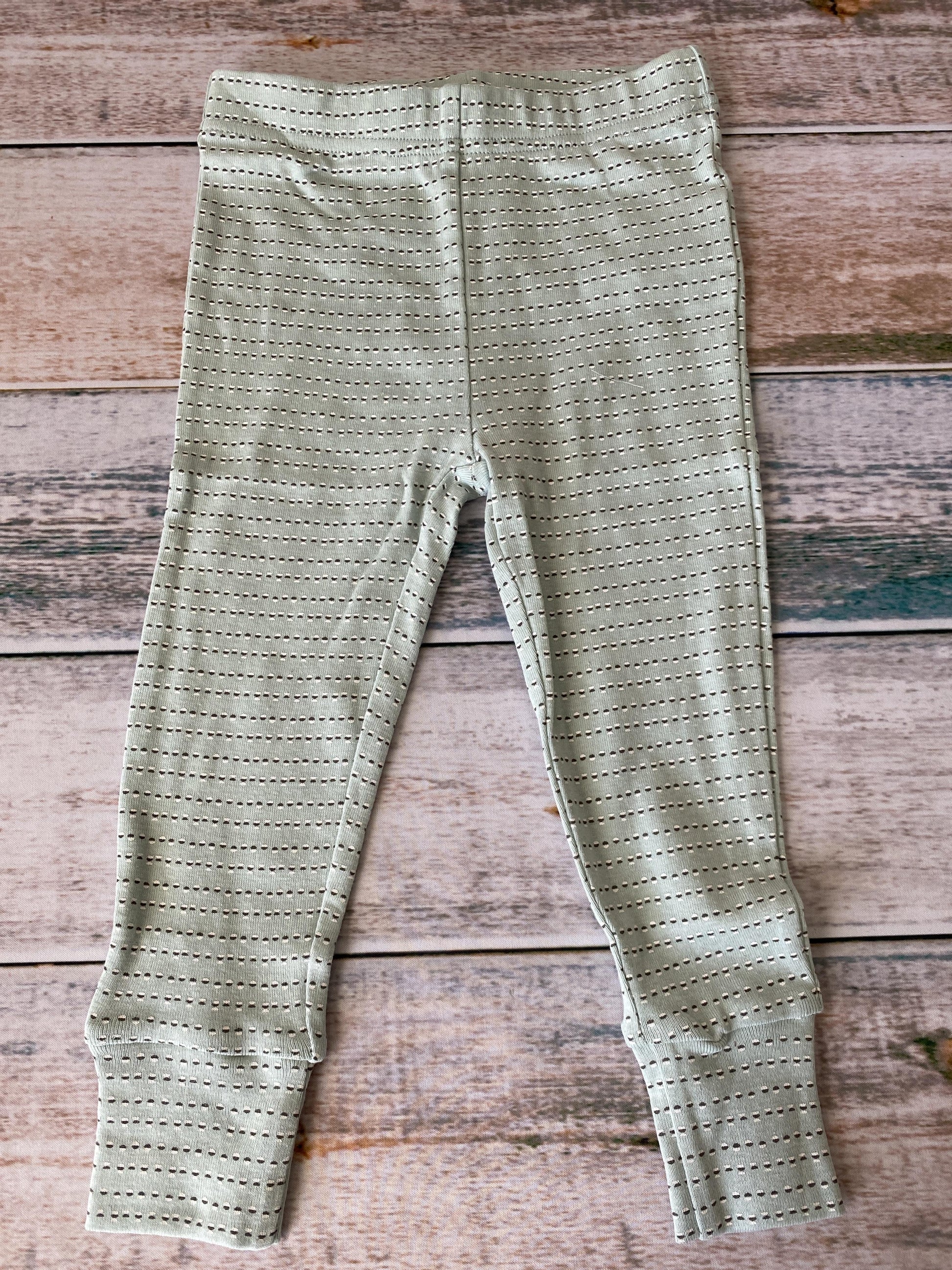 Oliver & Rain Unisex Mint | Geometric Pajamas Size: 2T Mint | Geometric