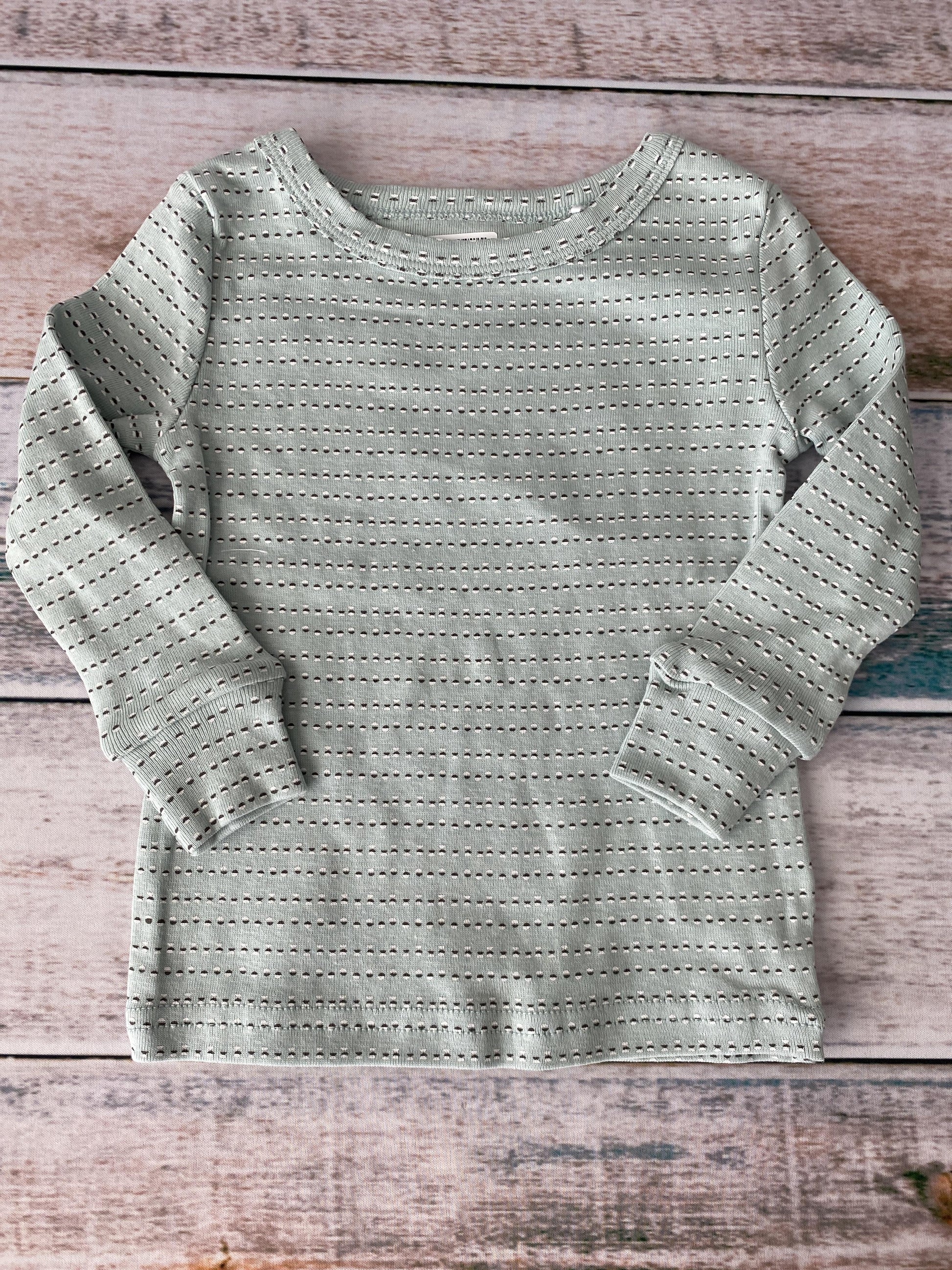 Oliver & Rain Unisex Mint | Geometric Pajamas Size: 18 months Mint | Geometric