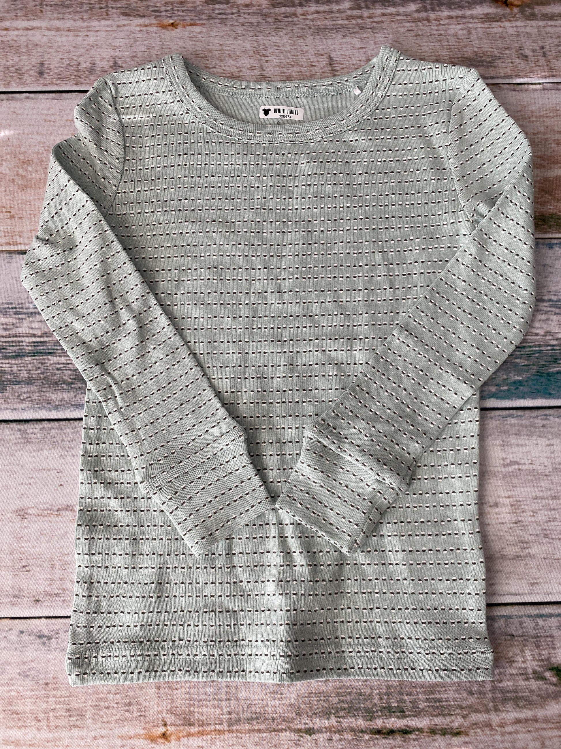 Oliver & Rain Unisex Mint | Geometric Pajamas Size: 4T Mint | Geometric