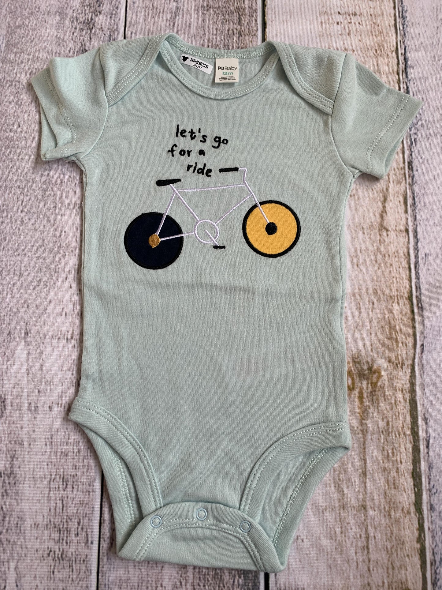PL Baby Boys Mint | Graphic Onesie Size: 12M Mint | Graphic