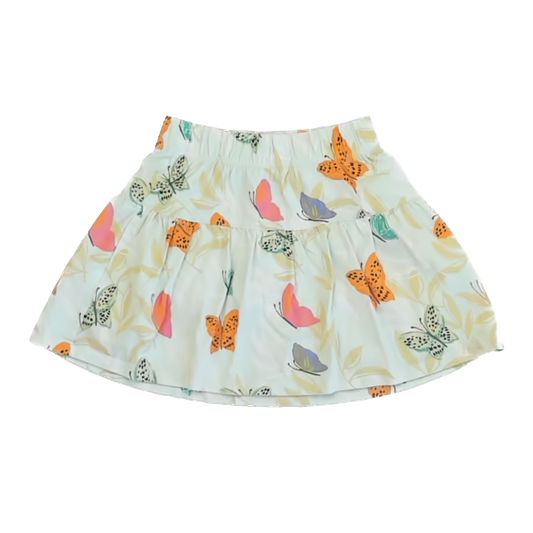 Tea Collection Girls Mint Green | Butterflies Skirt Size: 7 Years Mint Green | Butterflies
