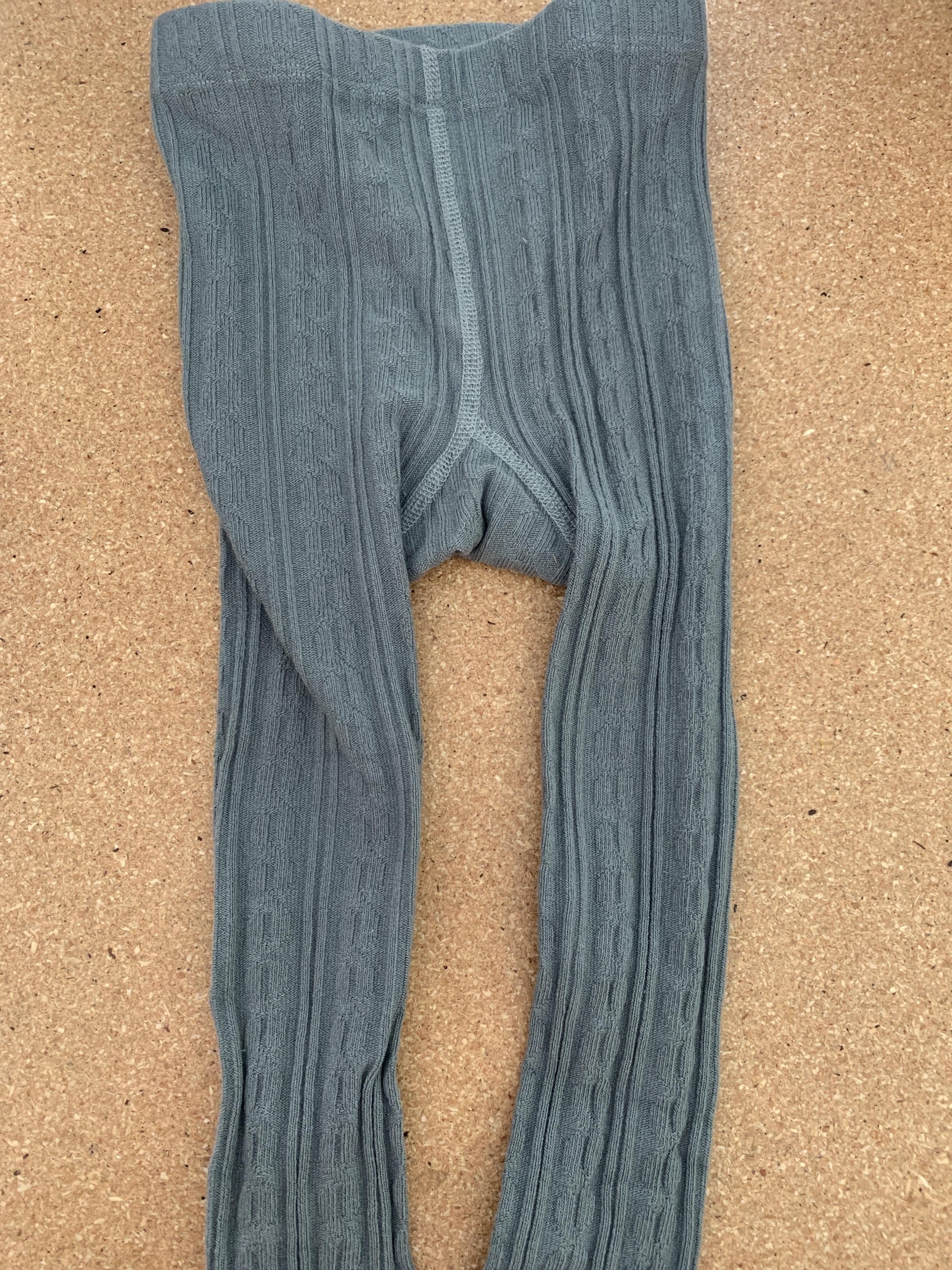 Kate Quinn Girls Mint | Grey Leggings Size: 18-24 months Mint | Grey