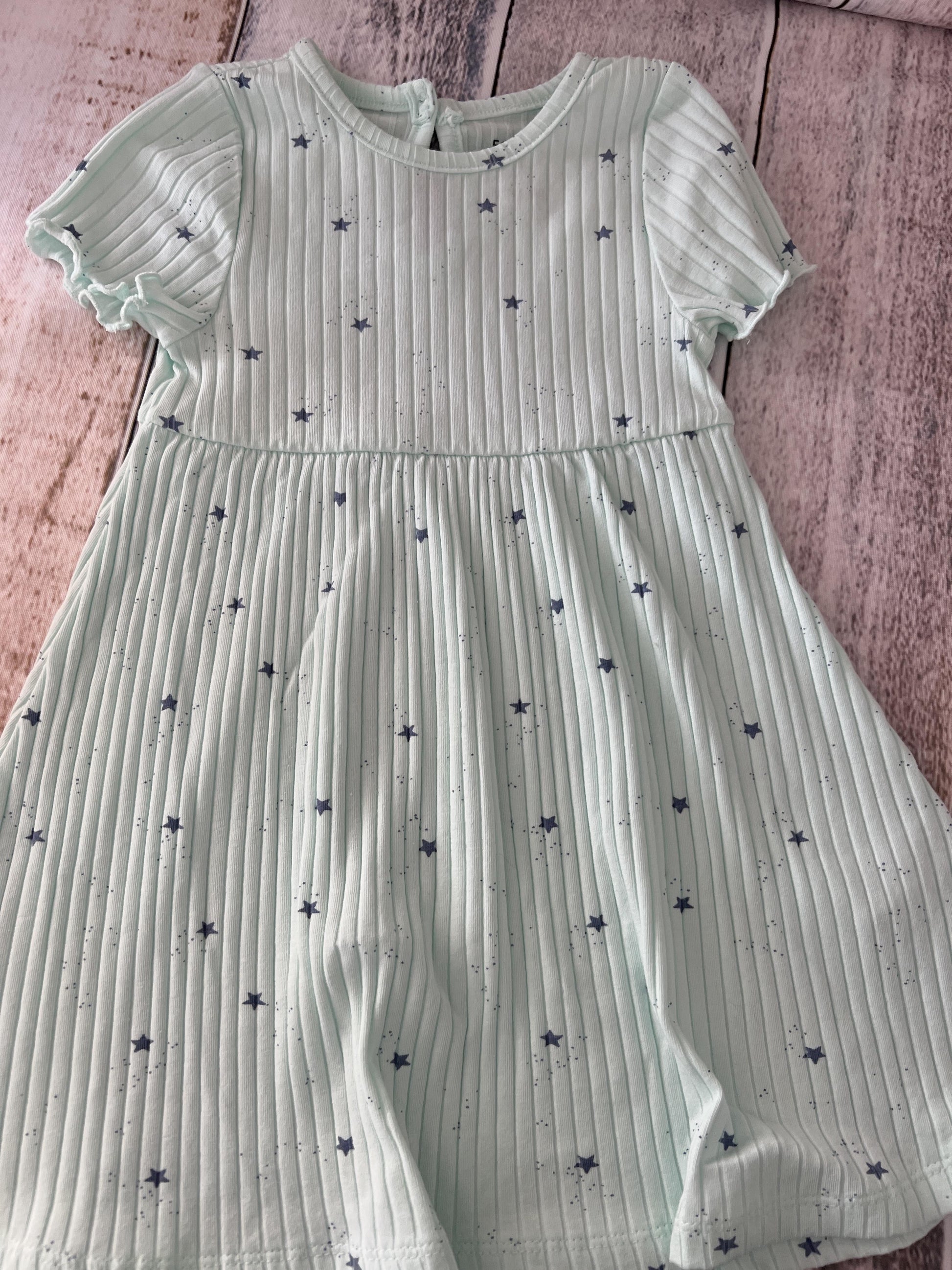 Focus Girls Mint | Light Blue | Stars Dress Size: 24 months Mint | Light Blue | Stars